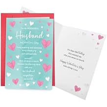 Leinessy Romantic Valentines Day Card for Husband, Poetic Husband Valentines Day Card from Wife, Heartfelt Valentines Cards for Him