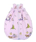 Stil wird anders sein Tavo 358969035 - Tavolinchen Frotterschlafsack Prinzessin, Größe 90, rose