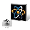 Atom Science Funny Lapel Tie Pin Buttons Brooch Badge Pin Clothes Hat Accessories for Men Women #2