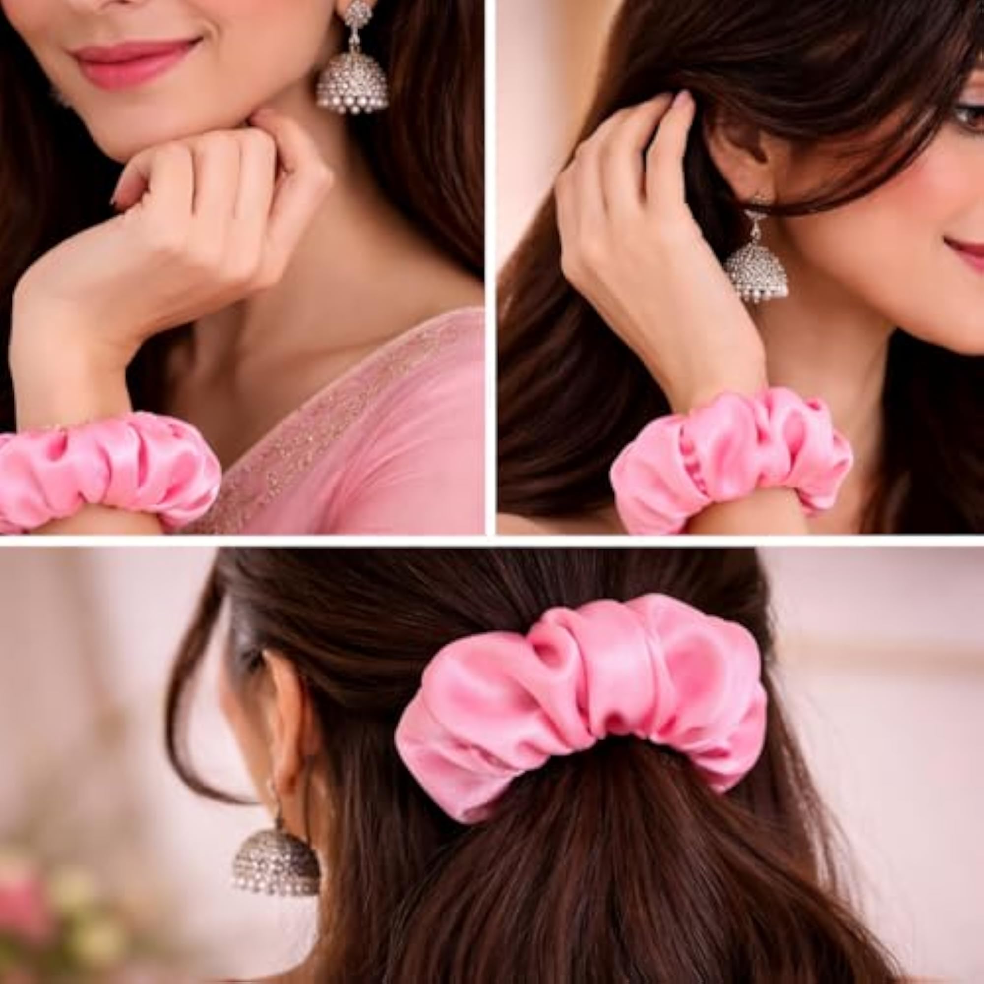 4pc Accessories Hamper with Earrings, Scrunchie & Soft Toy Gift Set