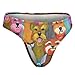 WUXEKZO Womens Cheeky Briefs Panty, Ultra Soft, Polyester Fashion Board Triangle Briefs Bikini Fast Dry Colorful Oil Cute Schnauzer Dogs Art Bikinis