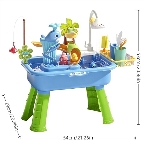 Table de jeu d'eau et évier pour occuper les enfants sans écran - 6