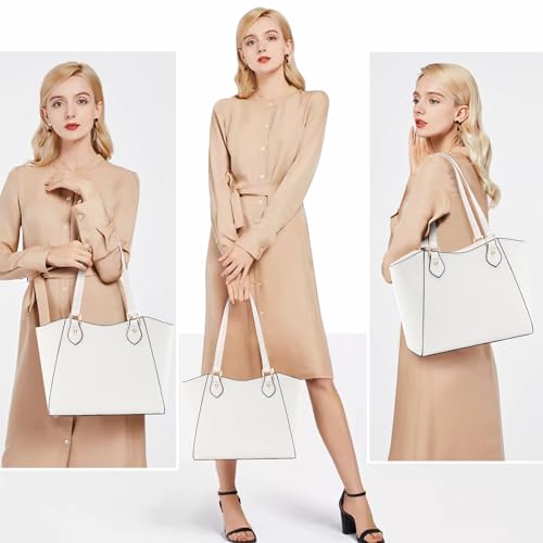 Image of CHICAROUSAL Tote Handbags Purses for Women PU Leather Womens Shoulder Bag | Large Tote Bag for Women, Shoulder Purse, Vegan Leather Purses for Women, Women's Handbags