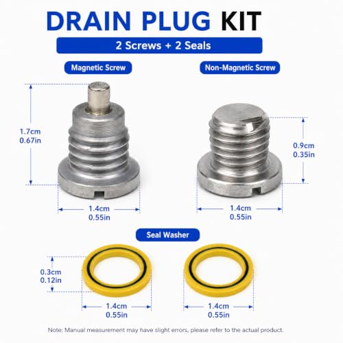 Image of 2 PCS Lower Unit Drain Plug Kit for MerCruiser & Mercury Marine