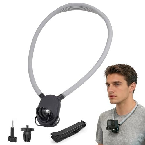 SOONSUN �t���L�V�u��POV�l�b�N�}�E���g �`�F�X�g�X�g���b�v�t�� �n���Y�t���[ �Ȃ�����J�����}�E���g GoPro Hero 13/12/11/10/9/8/7/6/5/4/MAX DJI Osmo Action 6/5/4 Insta360 �T