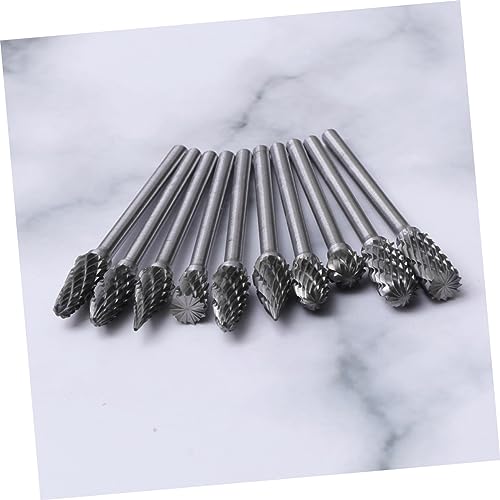 Set de 2 fresas rotativas de carburo de acero tungsteno miniatura 6