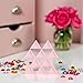 aoukoslt 10 Pieces Triangle Sorting Trays, Plastic Magical Sequin Rhinestones Tray Triangle Sorting Storage Plates Art Tray for Craft and DIY