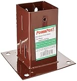 BPC Fixings Powapost EasyGrip Bolt Down Post Shoe, 75 mm x 75 mm Size