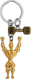 M Men Style Fitness Gym Keychain Bodybuilder Gifts for Men Motivational Workout Keychain Gifts for Gym Lover Inspirational Price In India