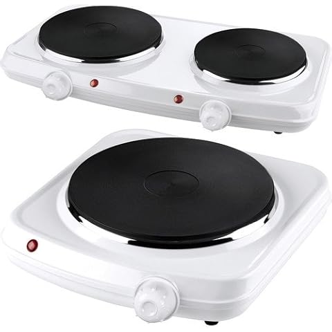 Double Single HOT Plate Table TOP Portable Electric Twin Dual HOT Plate Heater (Single) Cover