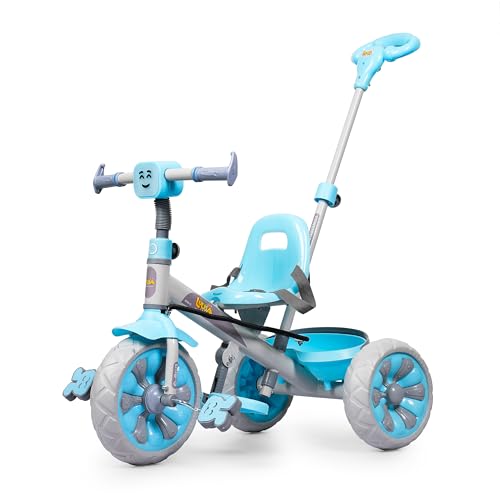 Image of Luusa Emo-G Light & Musical Tricycle for Kids | Baby Tricycle with 3 Adjustable Parental Control for 2 Years to 5 Years for Boys|Girls (Carrying Capacity Upto 30KGS) (Blue)