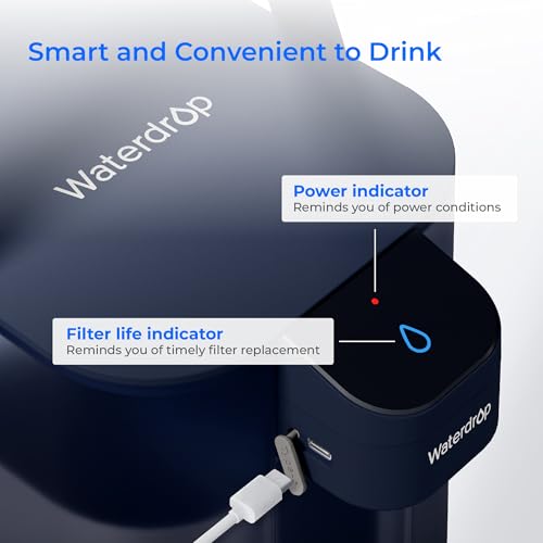 Image of Waterdrop ED01B Electric Water Filter Pitcher, NSF /ANSI 42&53&401&372, Blue