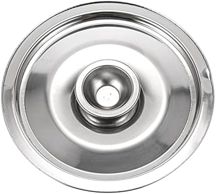 DOITOOL Stainless Steel Cover Bowl- 5.5in Universal Lid for Pots Small- Mini Pan Lid Bowl Covers Reusable with Handle in Ring for Pot and Pans