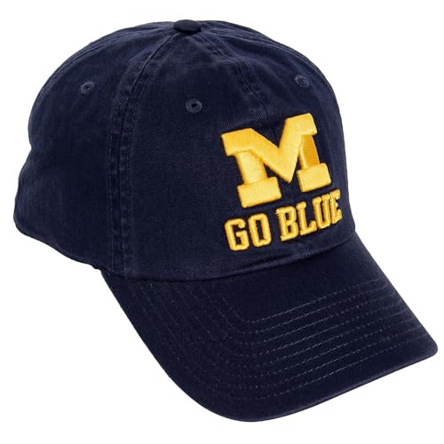 Gorra de béisbol University of Michigan ajustable azul miniatura 1