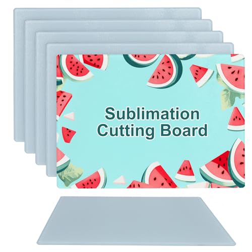 6PCS Sublimation cutting board blanks,Glass cutting board,Sublimation cutting boards,Sublimation glass as gifts to give to friends