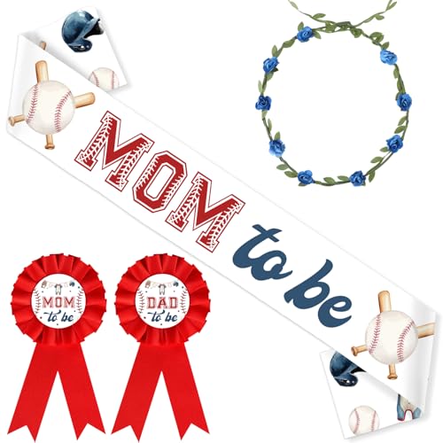 Diartpaint Baseball Maternity Sash Corsage Pins Set Baby