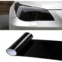 Car Light Film Sticker - Torcarvh Car Light Tint Film Headlights Color Films Taillight Vinyl Tint Wrap Cover Sticker for Car Headlight Brake Lights Taillight Fog LightDeep Black,30x200CM