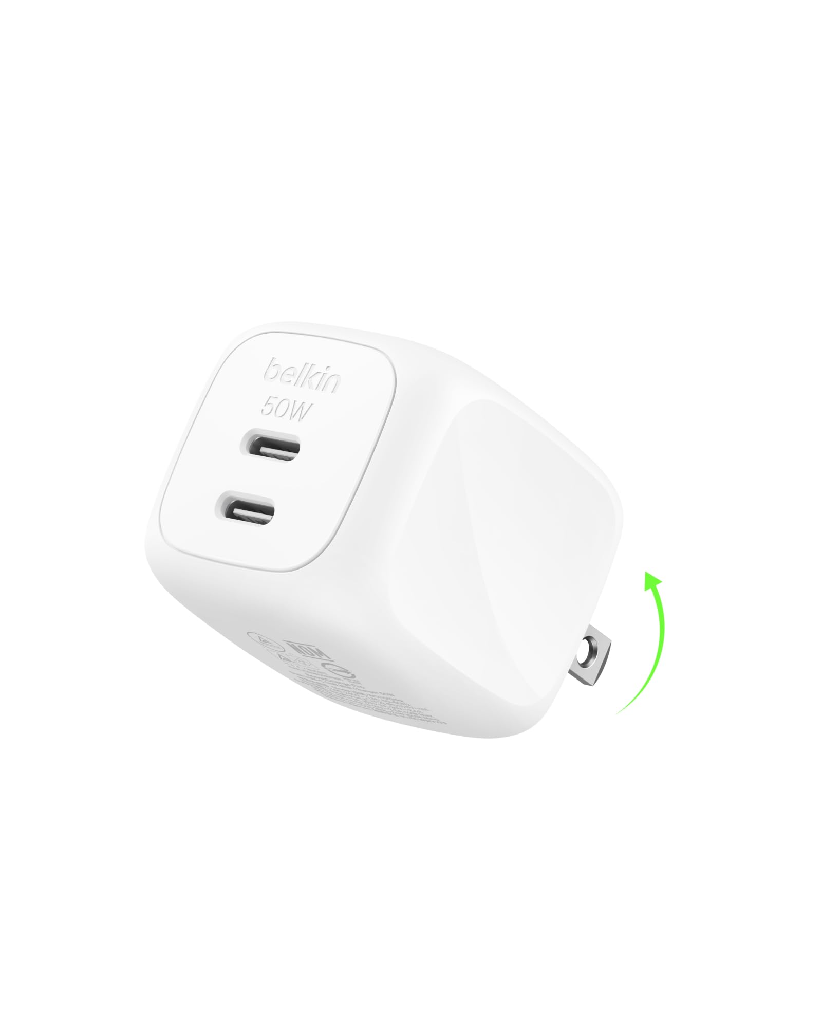 Belkin 2-Port USB C Charger Block 50W GaN