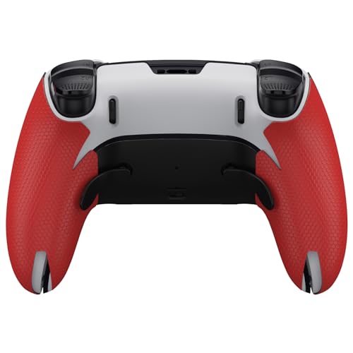 Image of Playvital Grip Sticker for PS5 Edge Wireless Controller, Non-Slip Sweat-Absorbing Professional Textured Rubber Pads Grip Pad Plating for ps5 Edge Controller (Red)