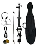 4/4 Size Silent Electric Cello, w/a gig bag,bow,rosin, headphone, cable & battery.