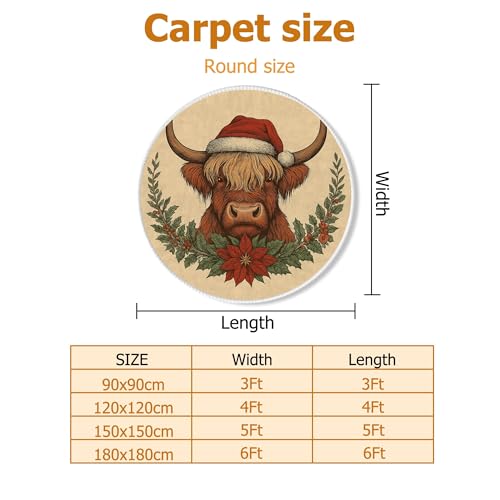 Tapis de Noël rustique抗污面料1.8米方毯 解决冬日地板冰冷与难清理难题 - 3