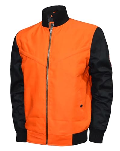 R'FAY Collection Mens Dragon 59 Jacket, Cosplay Orange Cotton Jacket G-O-K-U2