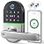 Smart Keypad Door Lock with Handle: NICE DIGI Keyless Entry Fingerprint Lock for Front/Interior Door, Electronic Digital Lock with Code, Easy Installation(Model X1)