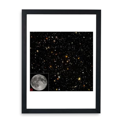 Affiche encadrée grand format télescope Hubble par Spiffing Prints