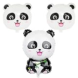 como hacer una cabeza de oso panda disfraz 【Material Premium】 Este globo de panda de dibujos animados está hecho de látex y papel de aluminio grueso seguro y no tóxico, no es fácil de rasgar y es duradero. Nuestro globo panda está diseñado con un patrón de doble cara, el lindo panda es una buena decoración para fiestas temáticas.