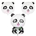 Panda Luftballons Dekorationen, 3 Stück Niedlichen Aluminiumfolie Ballons für Kinder Jungen Mädchen, Panda Thema Geburtstags Party Babyparty Gefallen Dekorationen Supplies