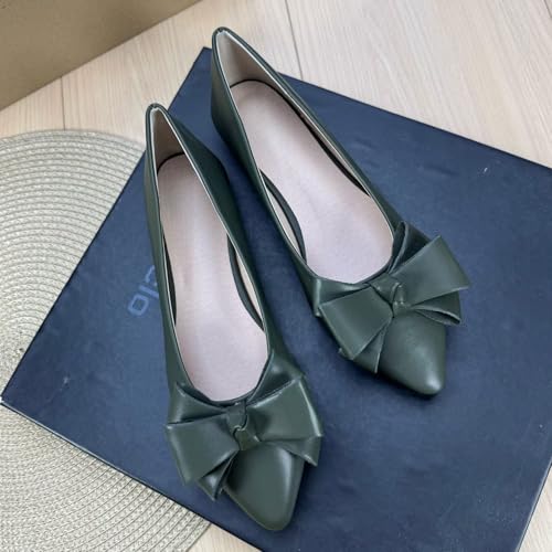 Image of SAILING LU Women's Bow-Knot Pointed Toe Ballet Flats