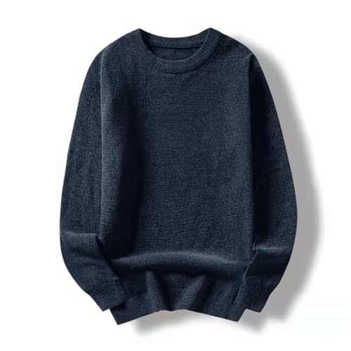 Men's Solid Color Casual Pullover Sweater Oversized Classic Daily Pullover Top2