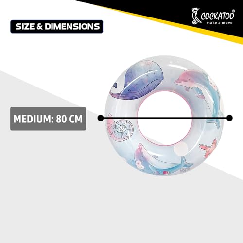 Image of Cockatoo Inflatable PVC Swimming Floats with Handles, Small Swimming Pool Floats