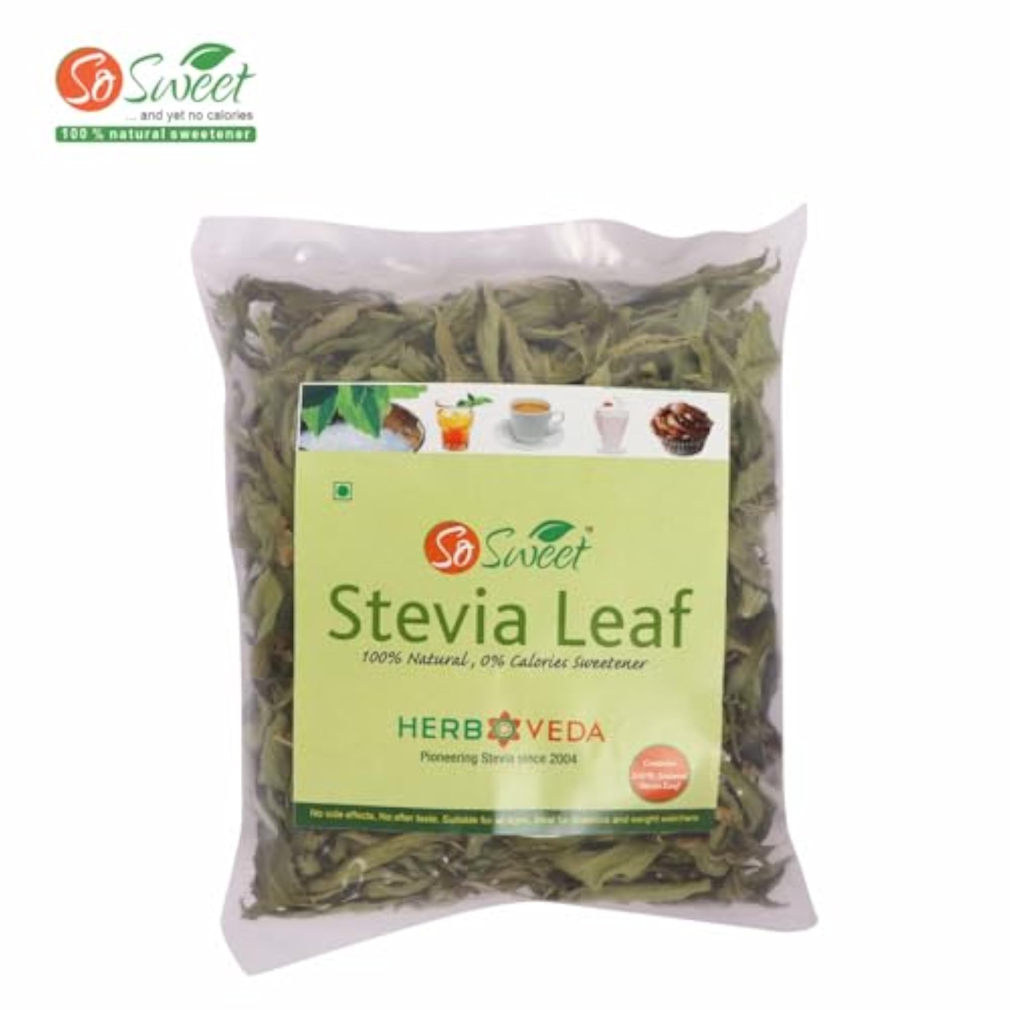 Natural Stevia Leaf Sugar, 250gm, Zero Calorie Sweetener