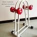 3-Tier Dumbbell Rack, Steel Storage Stand for Home Gym, No Assembly Required, Space-Saving Display (Rack Only, White)