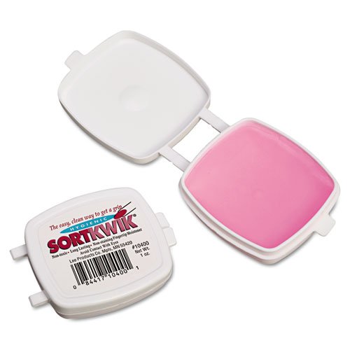 Wholesale CASE of 25 - Lee Sortkwik Fingertip Moistener w/Nonskid Base-Fingertip Moistener, Nonskid Base, 1oz. - Thumbnail 2