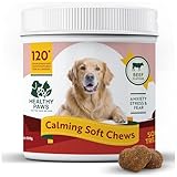 Healthy Paws Calming Treats for Dogs – Natural Anxiety & Stress Relief – Helps with Separation, Barking, Travel, Hyperactivity, Reactivity & Aggression – Calms Without Drowsiness