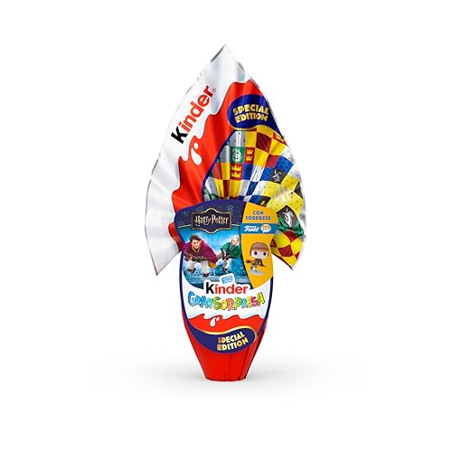 Kinder GranSorpresa Maxi Funko PoP Harry Potter - Uovo di Pasqua Kinder 2025, Finissimo Cioccolato al Latte con Sorpresa Funko PoP, Idea Regalo Pasqua, 220 Grammi