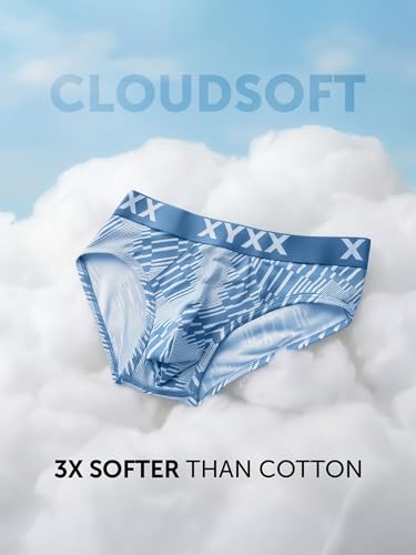 Image of XYXX Metrix Cotton Modal Brief for Men | Snug Fit with Anti-roll no-Marks Waistband | Printed Underwear for Men Combo