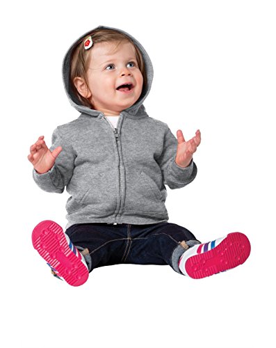 Precious Cargo Unisex-Baby Full Zip Hooded Sweatshirt 18M Athletic Heather