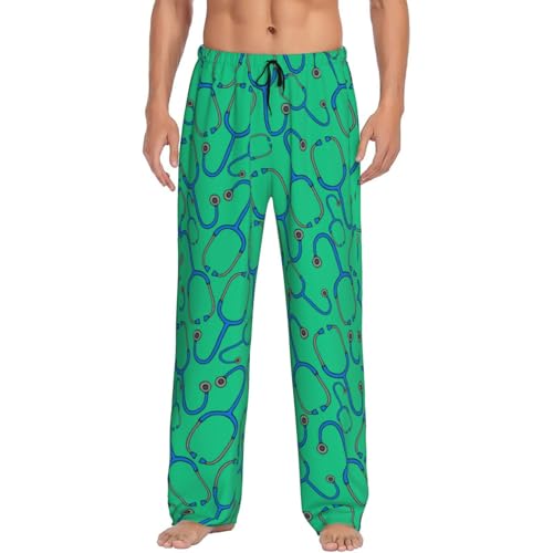 Nurse Medical Theme Men's Pajama Pants Sleepwear Bottom Long Sleeve Sleep & Lounge Pants With Pocket