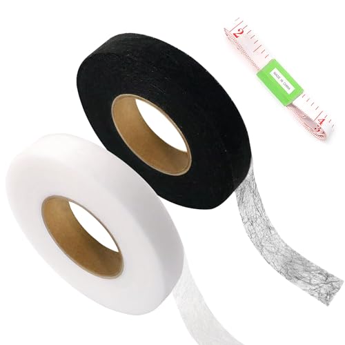 Redamancy 2 Pcs Cinta Adhesiva para Dobladillo, 60M Cinta Termoadhesiva para Dobladillos, Cinta Termoadhesiva Ropa, Cinta de Tela Termoadhesiva, para Reparar Cortinas, Pantalones, Cortinas
