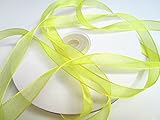 6 mm de ancho CaPiSo 50 Metros Rollo 6 mm de Lazo de Organza: Amarillo