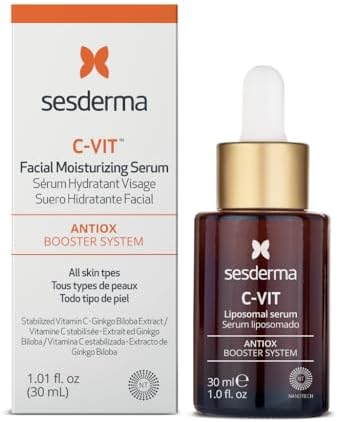 Sesderma C-VIT Radiance Serum with Vitamin C, Brightens, Hydrates & Fights Signs of Aging, Antioxidant Formula, 1.0 fl oz