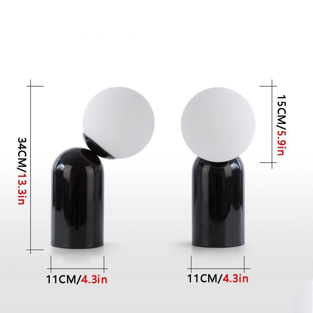 lampes de chevet, Abat-jour en verre globe