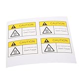ULTECHNOVO 4pièces Étiquettes Avertissement Haute Température Lot De Autocollants Adhésifs Pour Chaude Sécurité Mécanique Pour Radiateurs Et Équipements Électriques