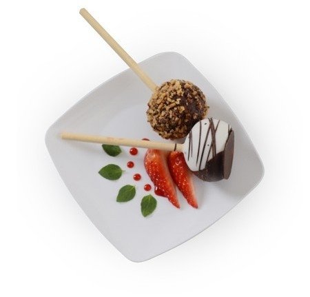 Fineline settings Disposable Square Dessert Plates - 5.5