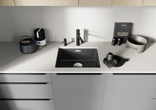 BLANCO ALTA-S II | Küchenarmatur in silgranitschwarz | Hochdruck | Mit herausziehbarem Schlauch | Rückflussverhinderer | Keramik Kartusche | Gesicherte Wasserqualität & wassersparend
