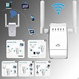 Brand - TrAdE shop Traesio AMPLIFICATORE SEGNALE ROUTER 300Mbps 2.4GHZ WPS WI-FI EXTENDER B/G/N AP 802.11N