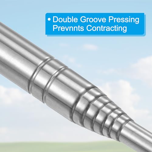 PATIKIL Mastros de bandeira telescópicos portáteis de 1,8 m, pacote com 4 mastros extensíveis de aço